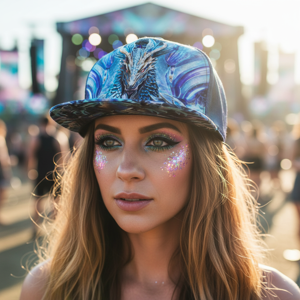 Snapback Hat | Electric Dragonscape