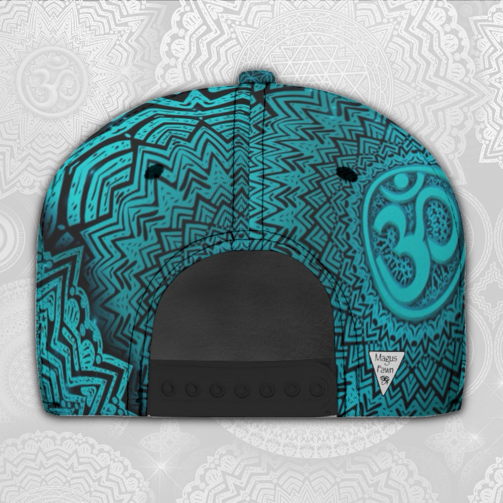 Snapback Hat | Teal Mandala