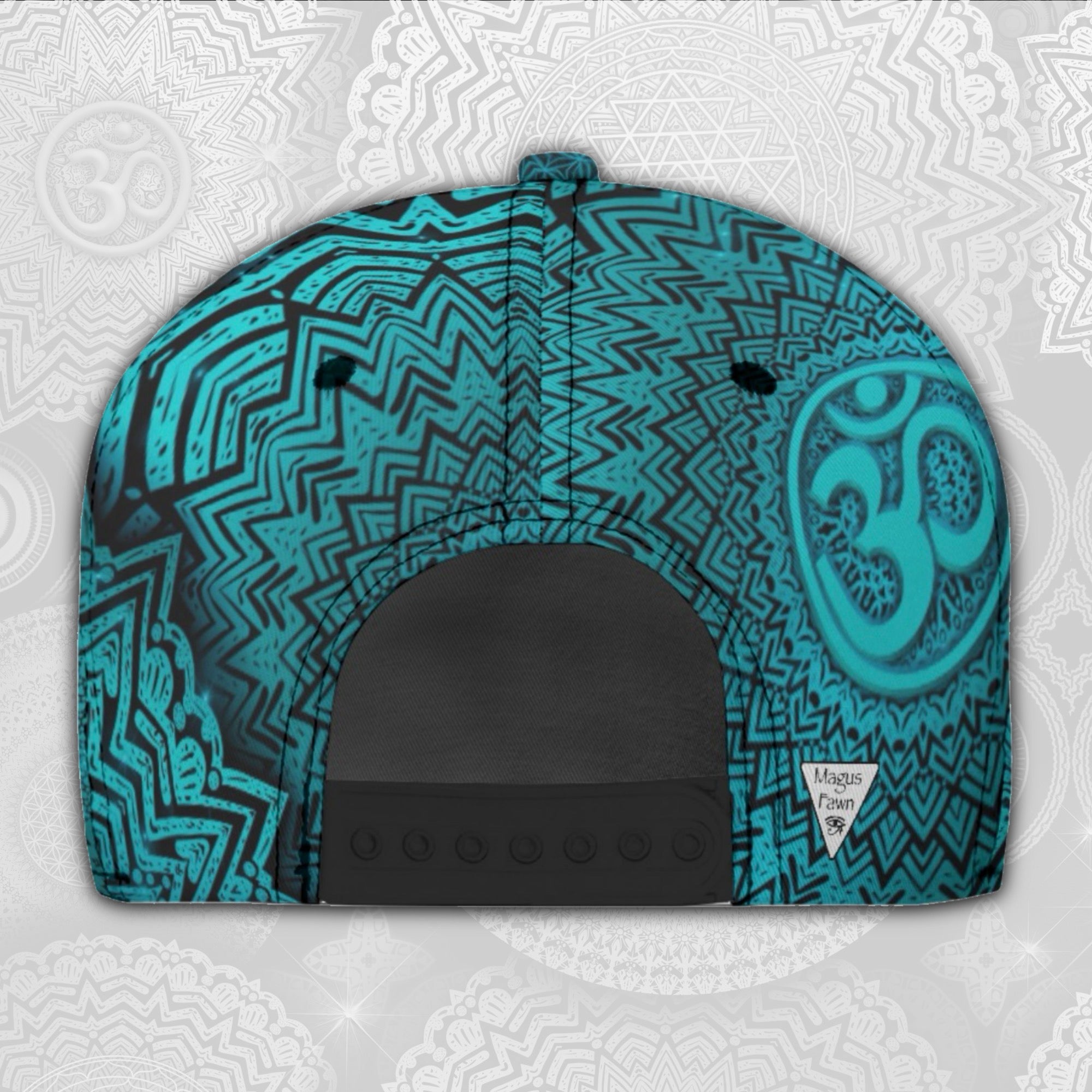 Snapback Hat | Teal Mandala