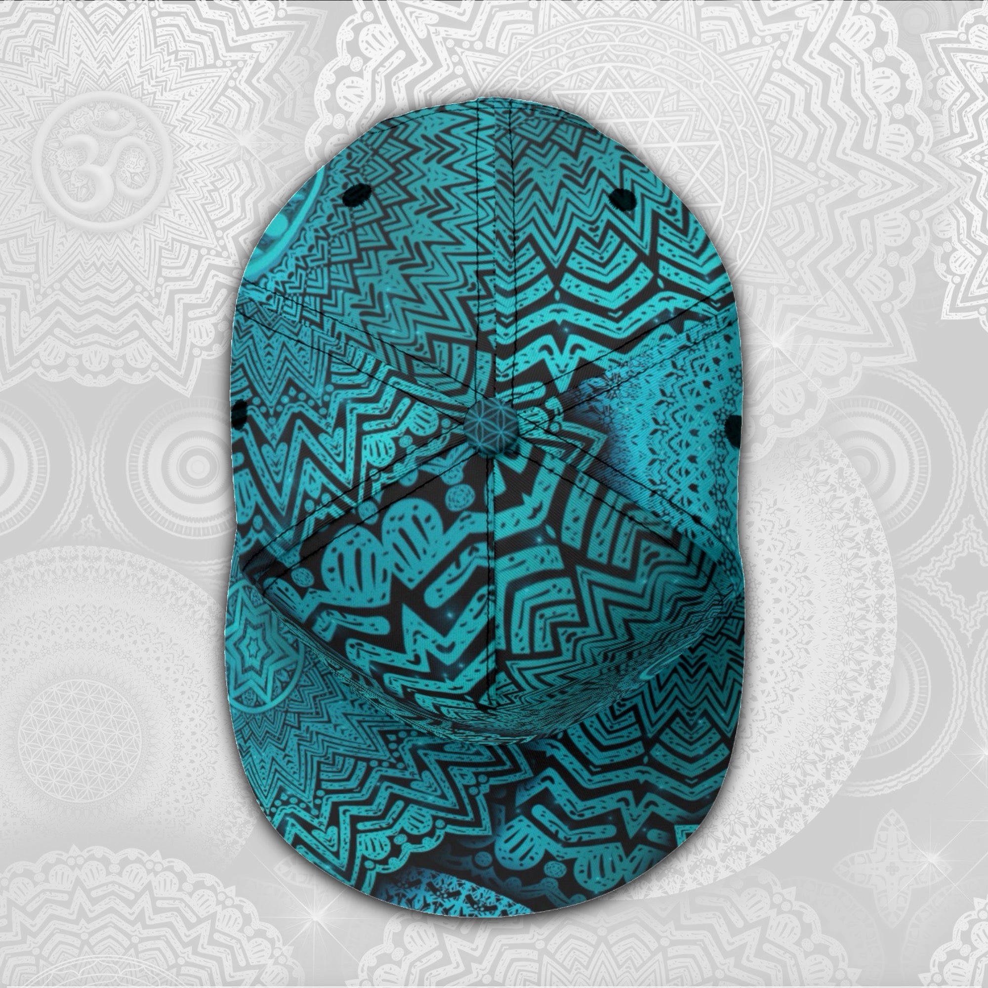 Snapback Hat | Teal Mandala