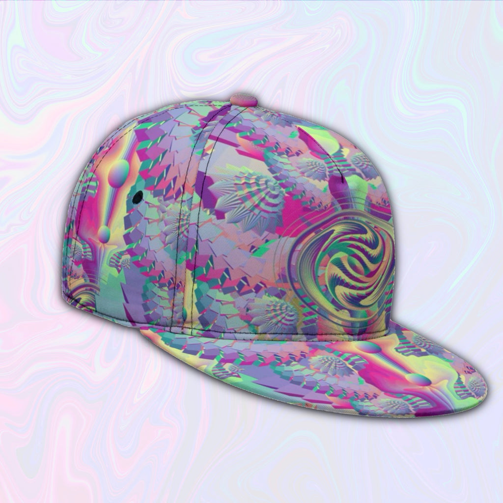Snapback Hat | Shroom Flower of Life Pastel