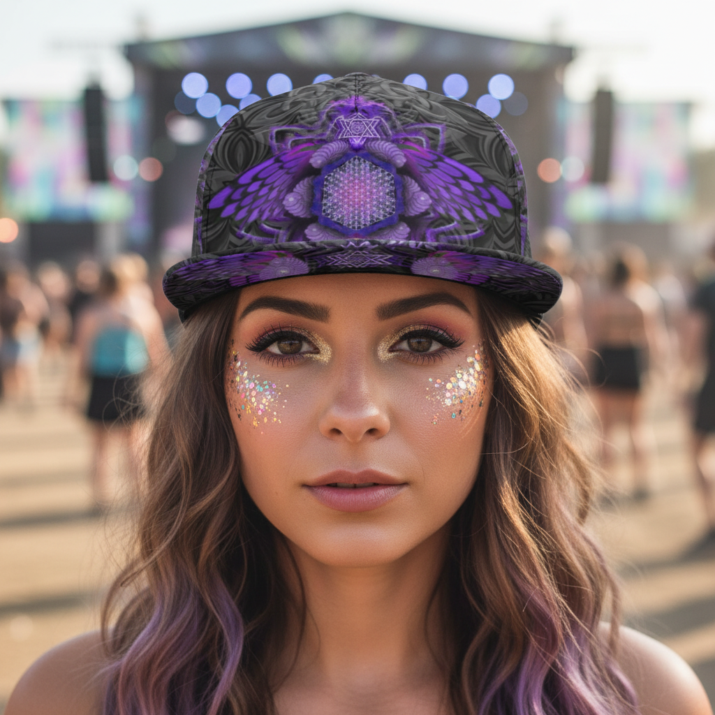 Snapback Hat | Angel Catcher Purple