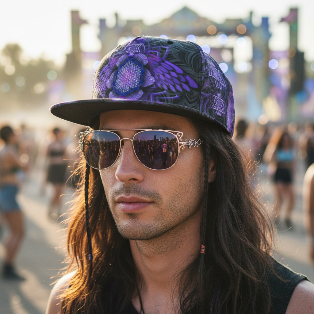 Snapback Hat | Angel Catcher Purple