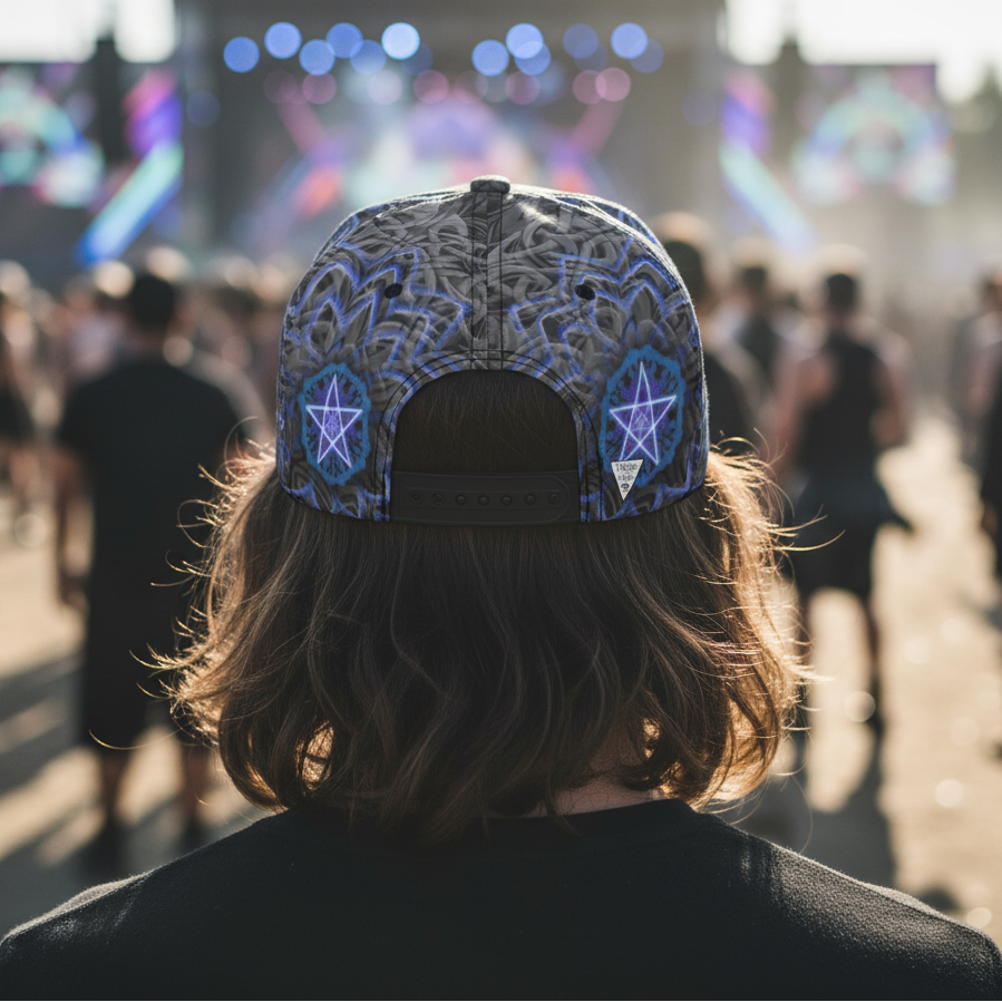 Snapback Hat | Angel Catcher Blue