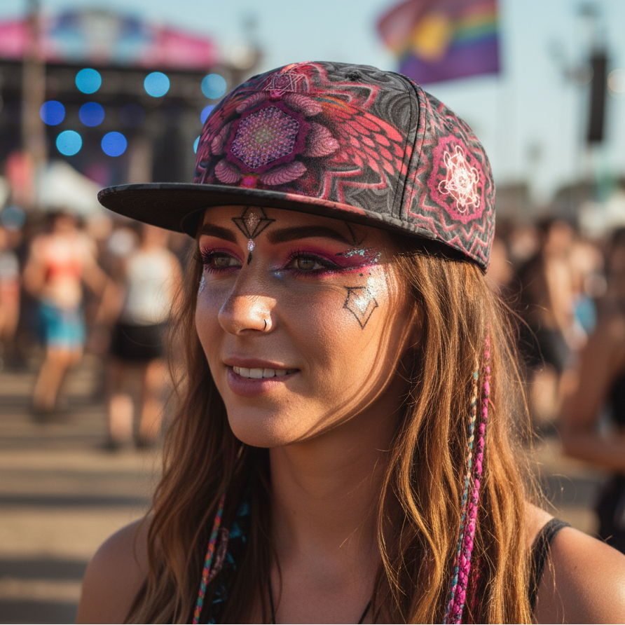 Snapback Hat | Angel Catcher Red