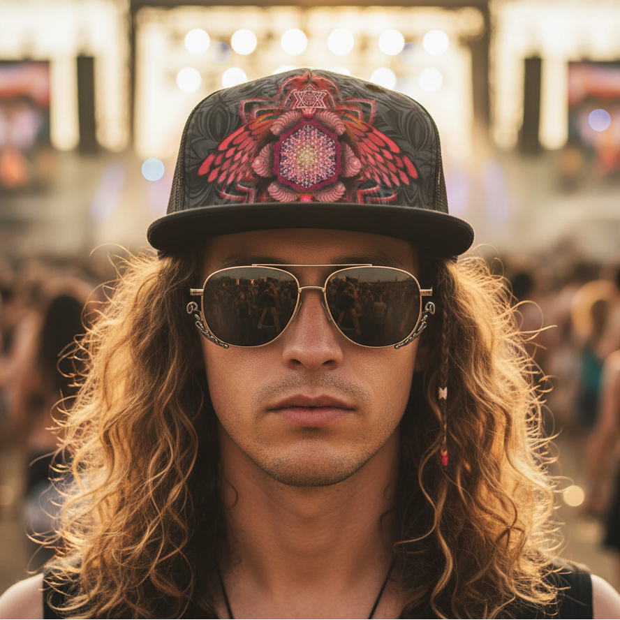 Snapback Hat | Angel Catcher Red