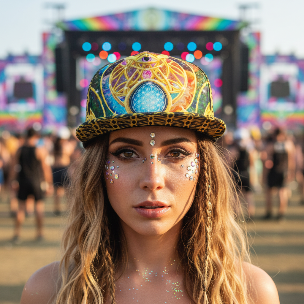 Snapback Hat | Mystic Eye Gold