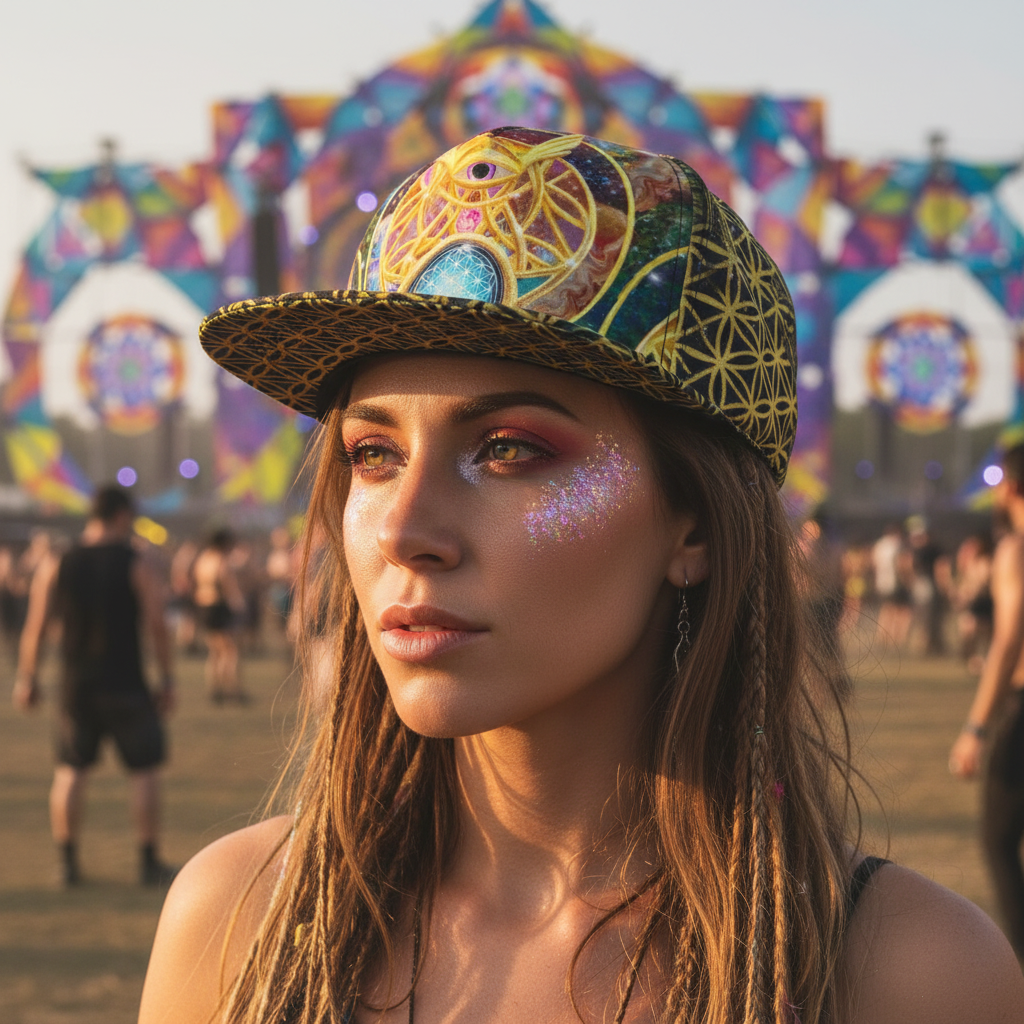 Snapback Hat | Mystic Eye Gold