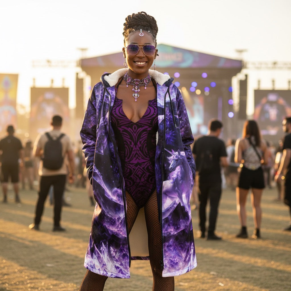Amethyst Unicorn Festival Cloak