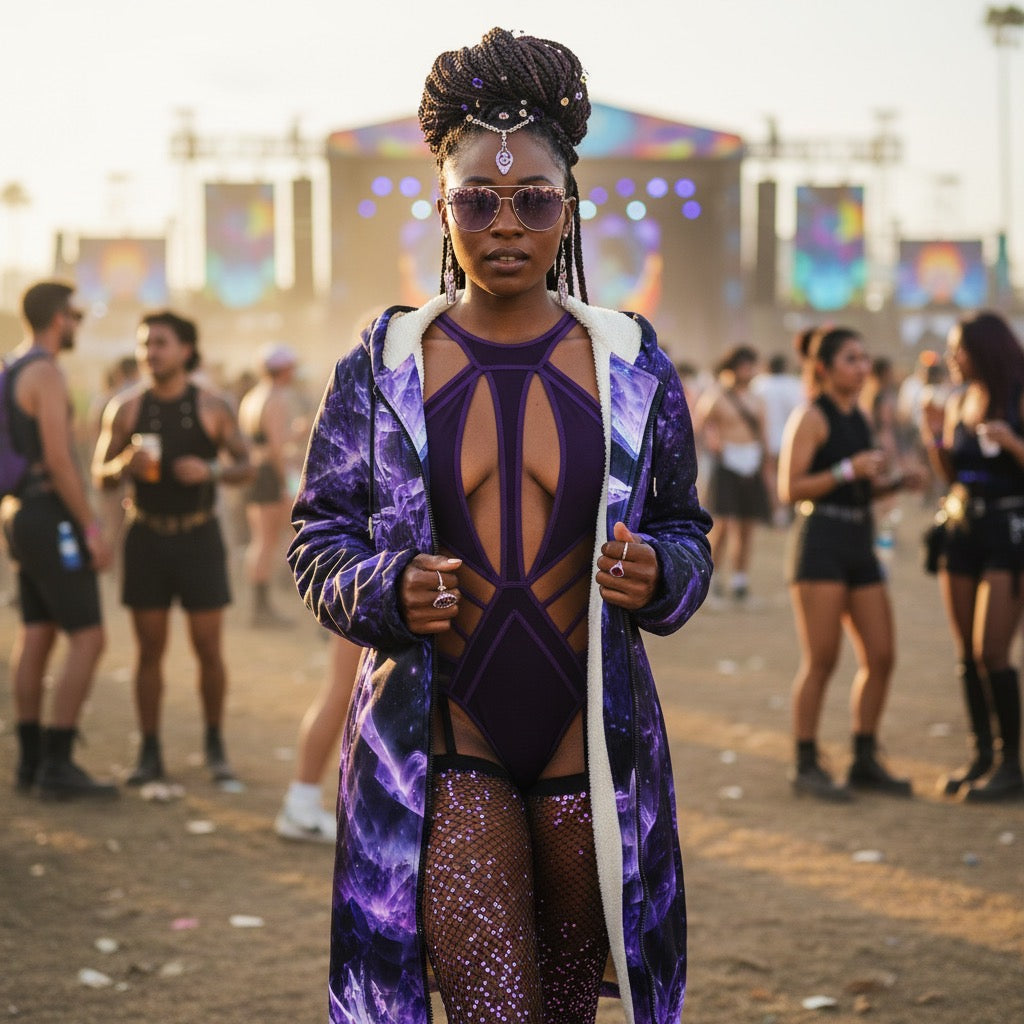 Amethyst Unicorn Festival Cloak