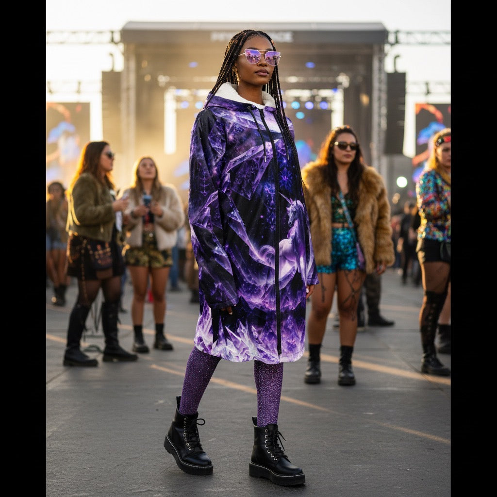 Amethyst Unicorn Festival Cloak