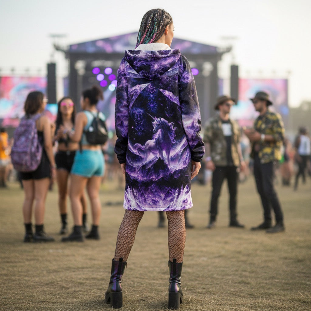 Amethyst Unicorn Festival Cloak