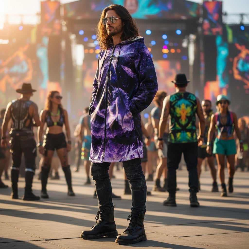 Men’s Cloak | Amethyst Unicorn