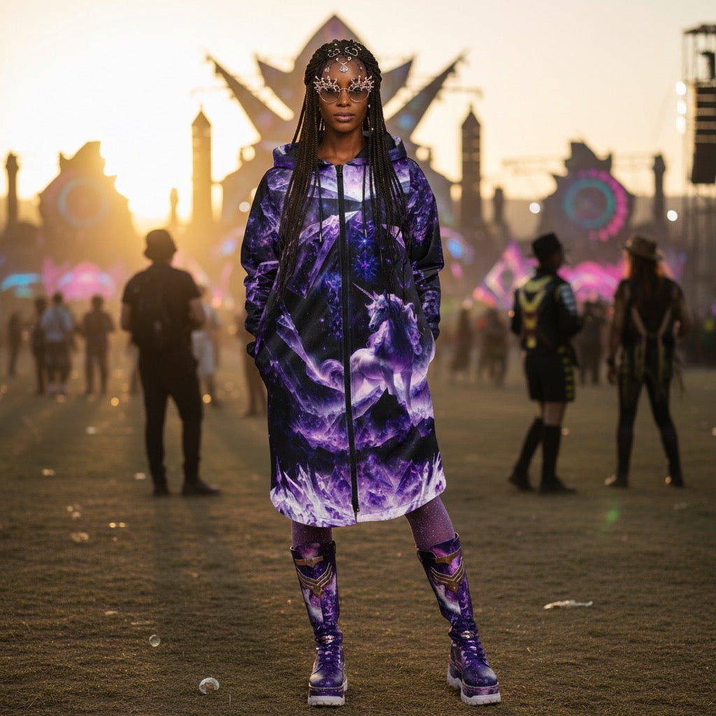 Amethyst Unicorn Festival Cloak
