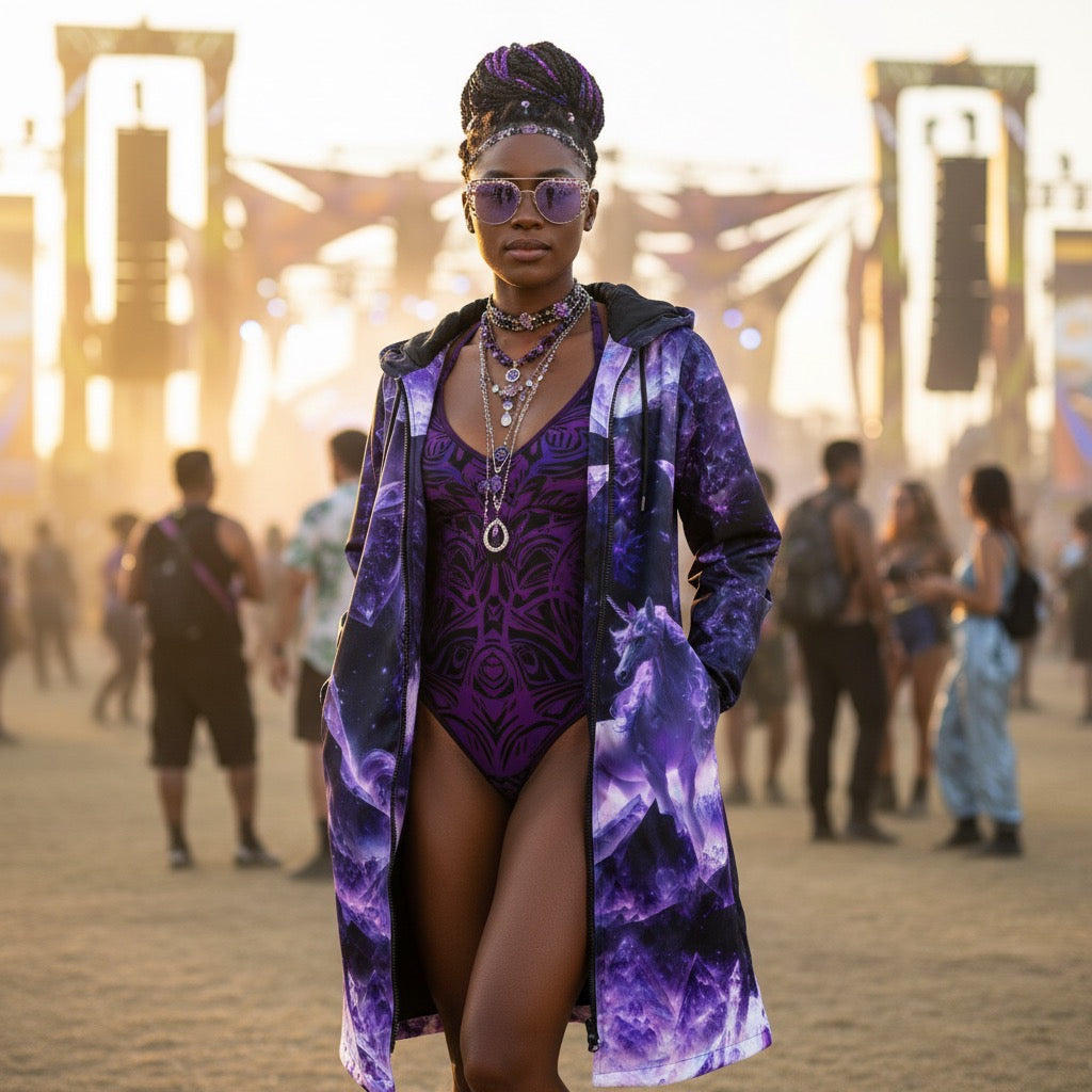 Amethyst Unicorn Festival Cloak