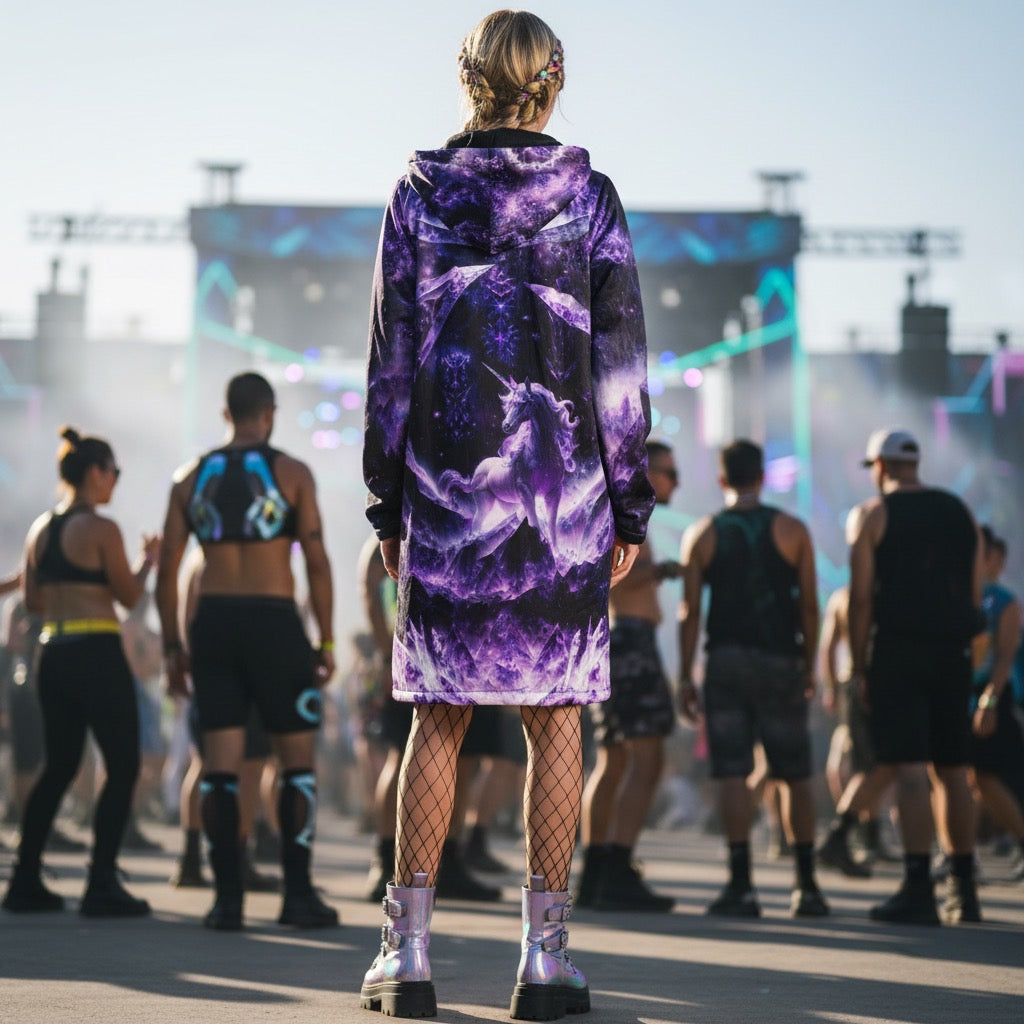 Amethyst Unicorn Festival Cloak