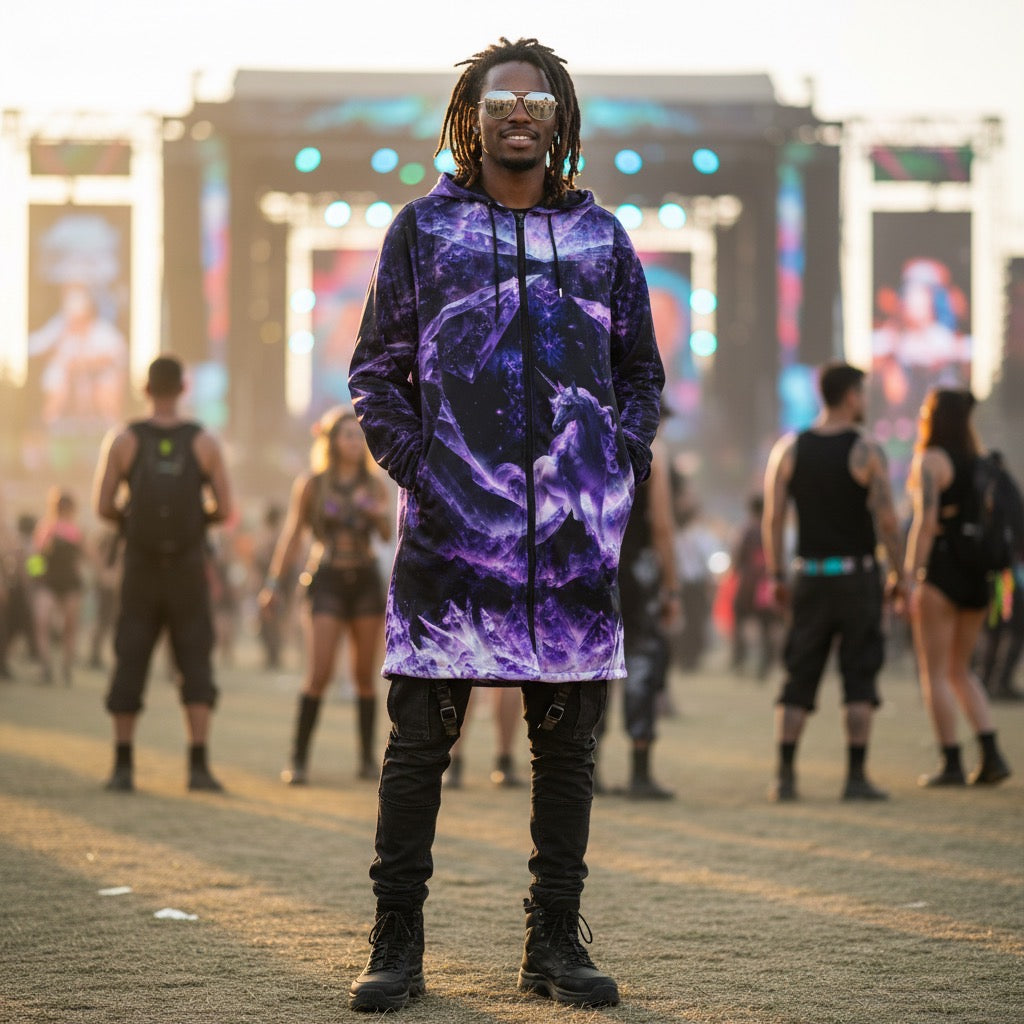 Men’s Cloak | Amethyst Unicorn