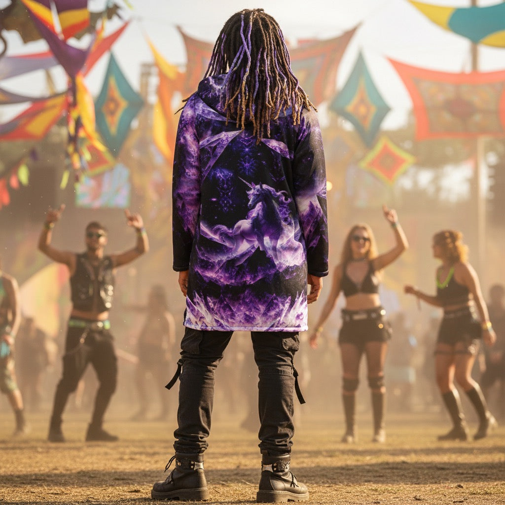 Men’s Cloak | Amethyst Unicorn