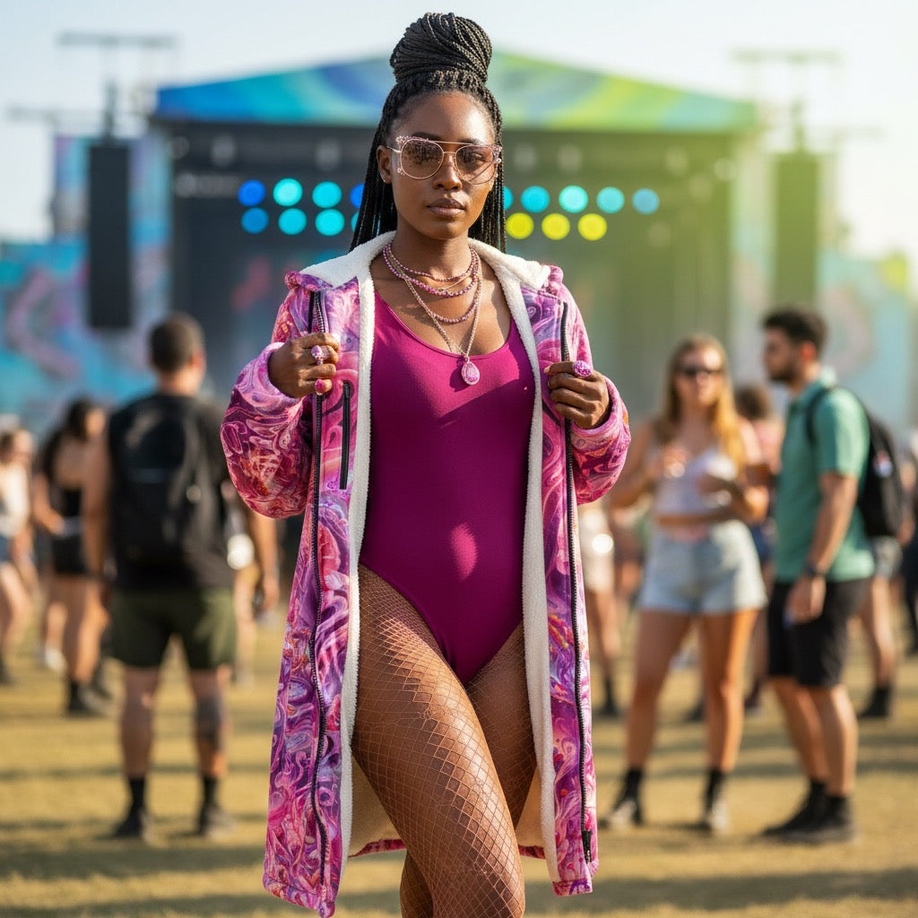 Hearts Roses Women's Festival Cloak
