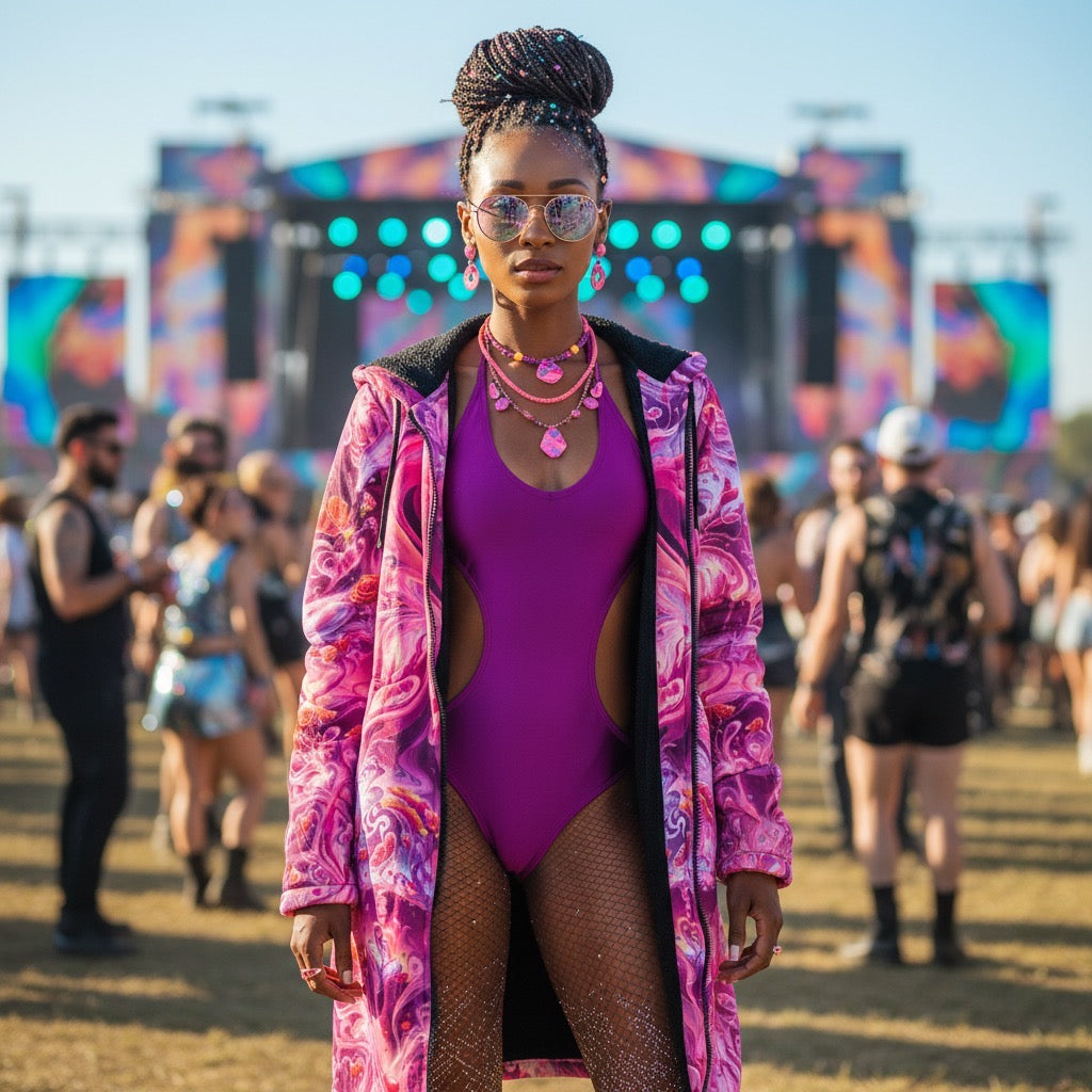 Hearts Roses Women's Festival Cloak