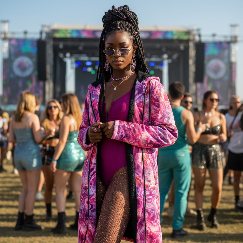 Hearts Roses Women's Festival Cloak