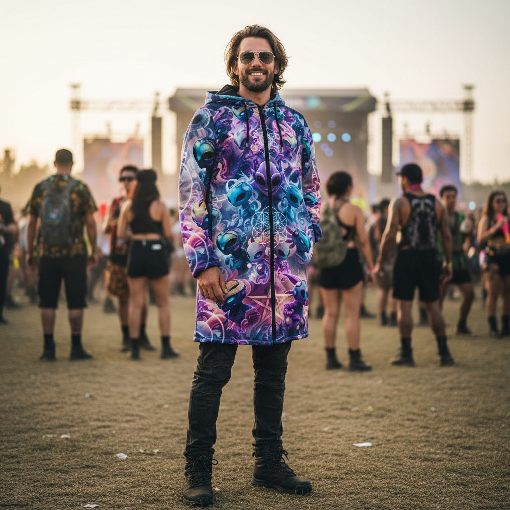 Alien Dimensions Men's Festival Cloak
