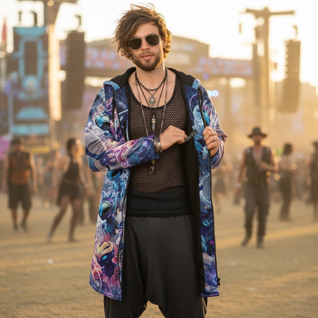 Alien Dimensions Men's Festival Cloak