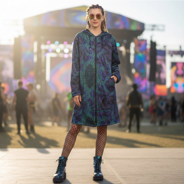 Feathery Fractal Women's Festival Cloak