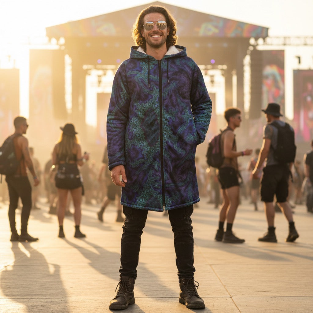 Feathery Fractal Men's Festival Cloak