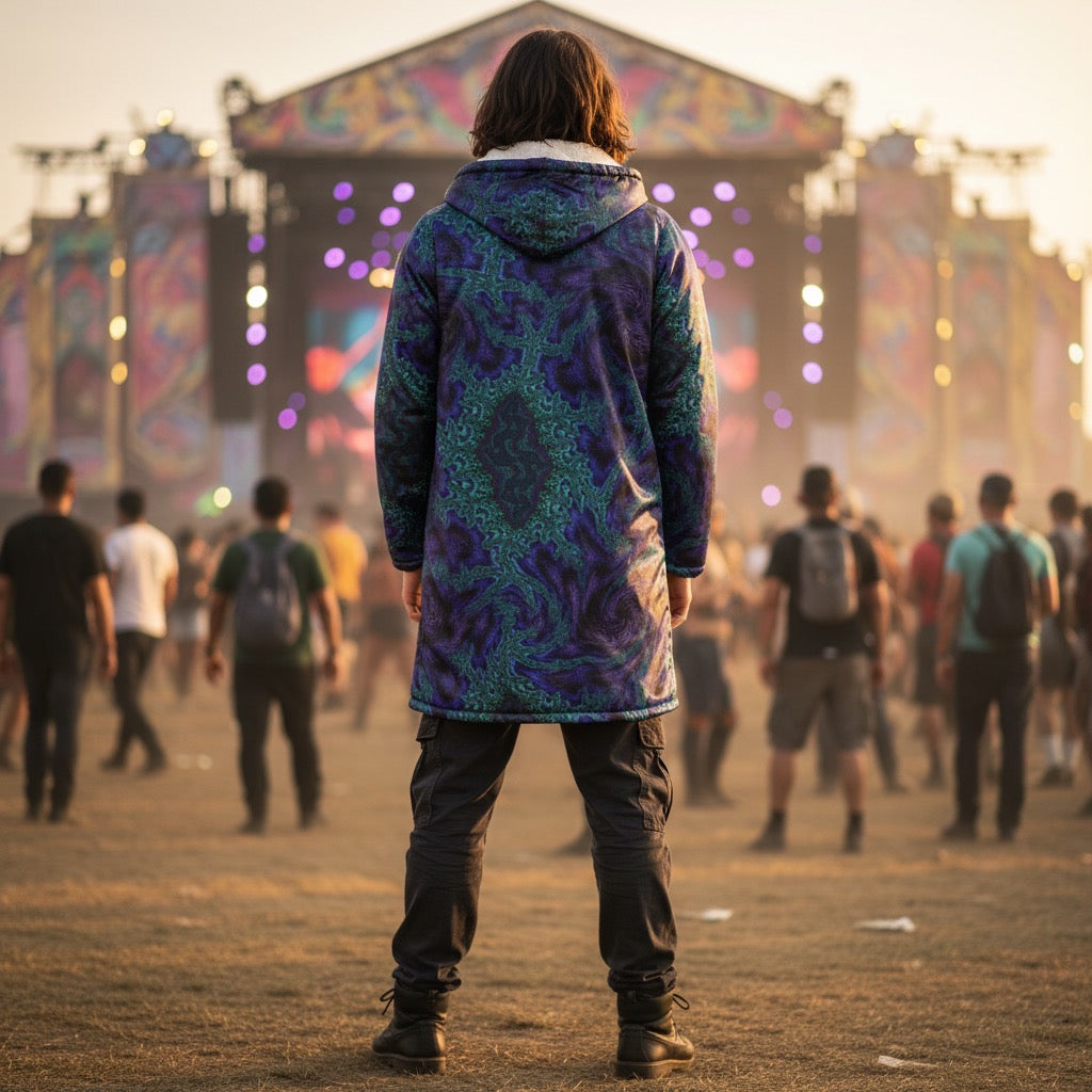 Feathery Fractal Men's Festival Cloak