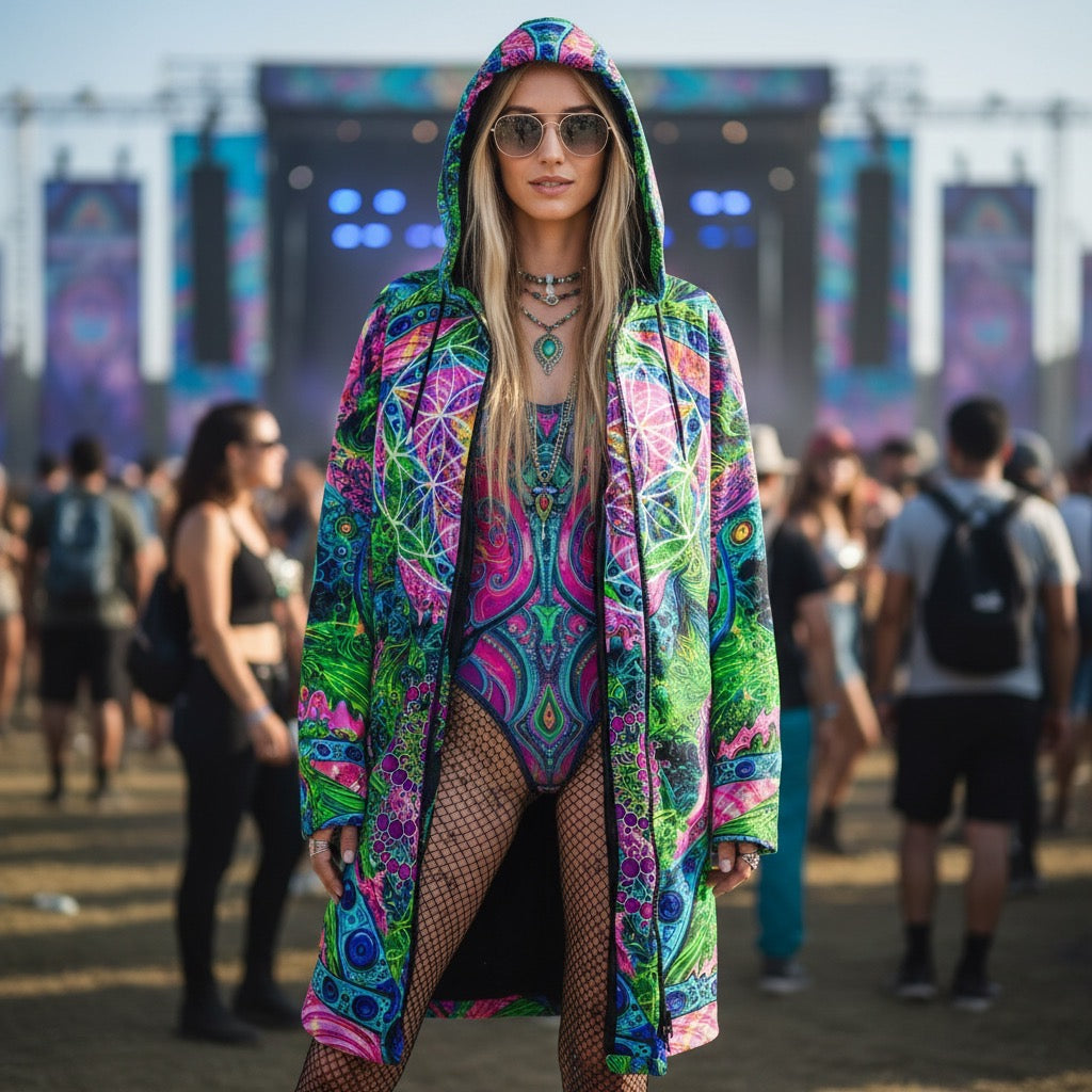 Psy Tribal Shroom Festival Women’s Cloak