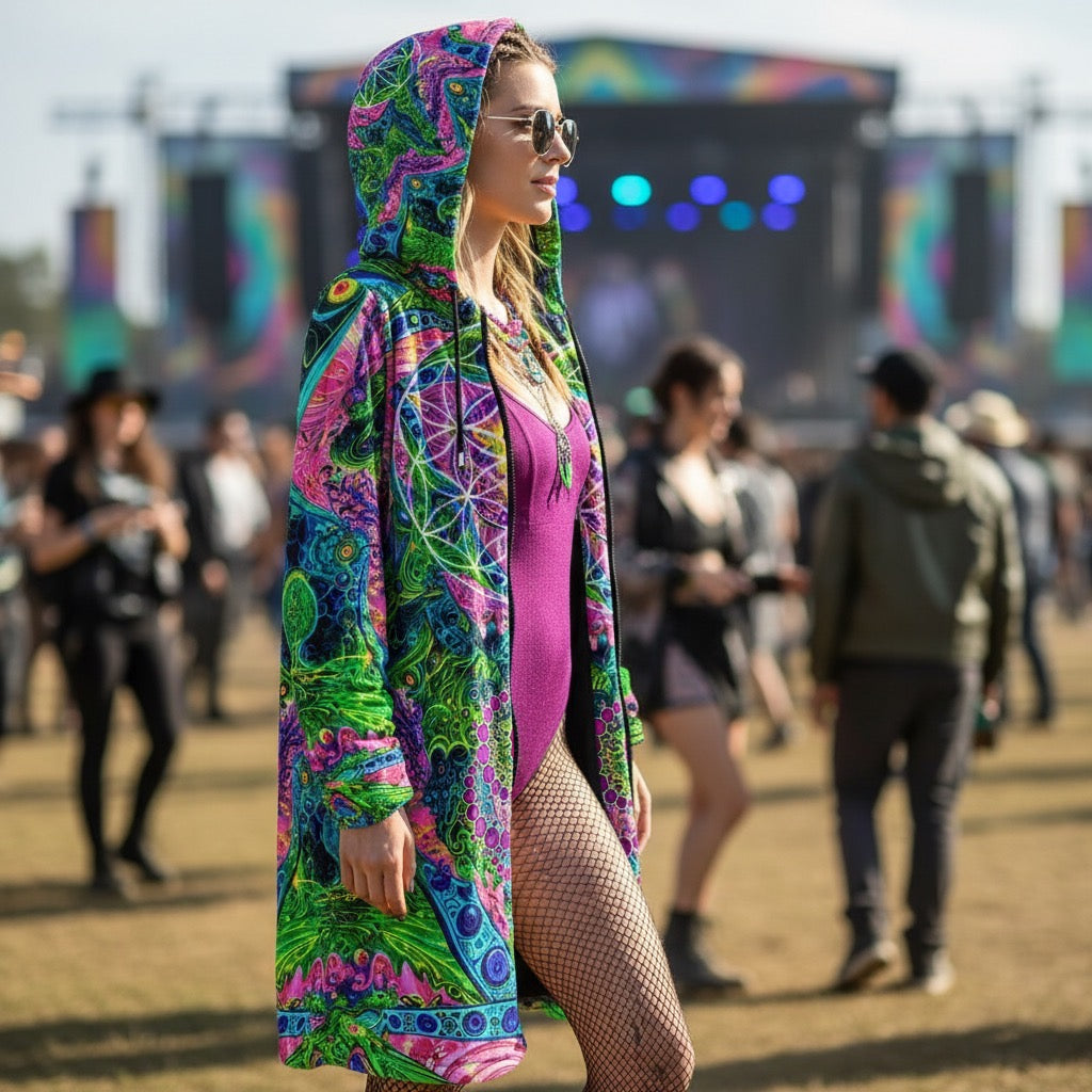 Psy Tribal Shroom Festival Women’s Cloak