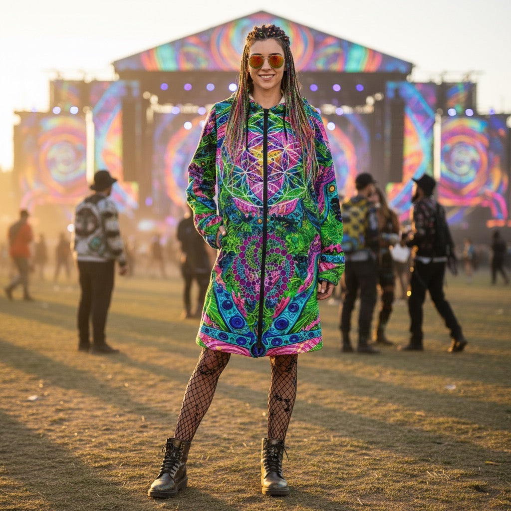 Psy Tribal Shroom Festival Women’s Cloak
