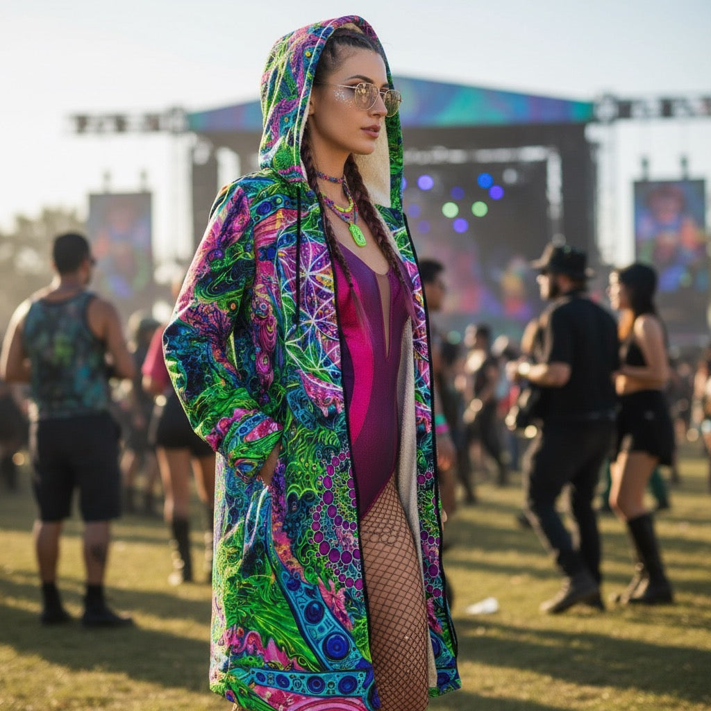Psy Tribal Shroom Festival Women’s Cloak