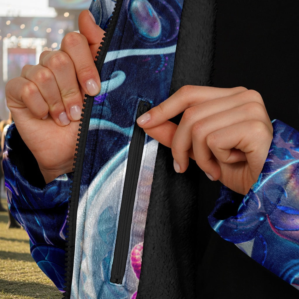Alien Cyberpunk Mech Men's Festival Cloak