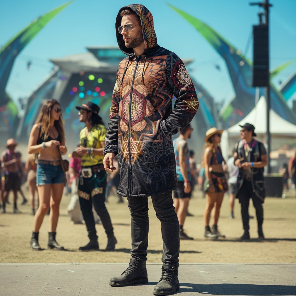 Angel Catcher Orange Men's Festival Cloak