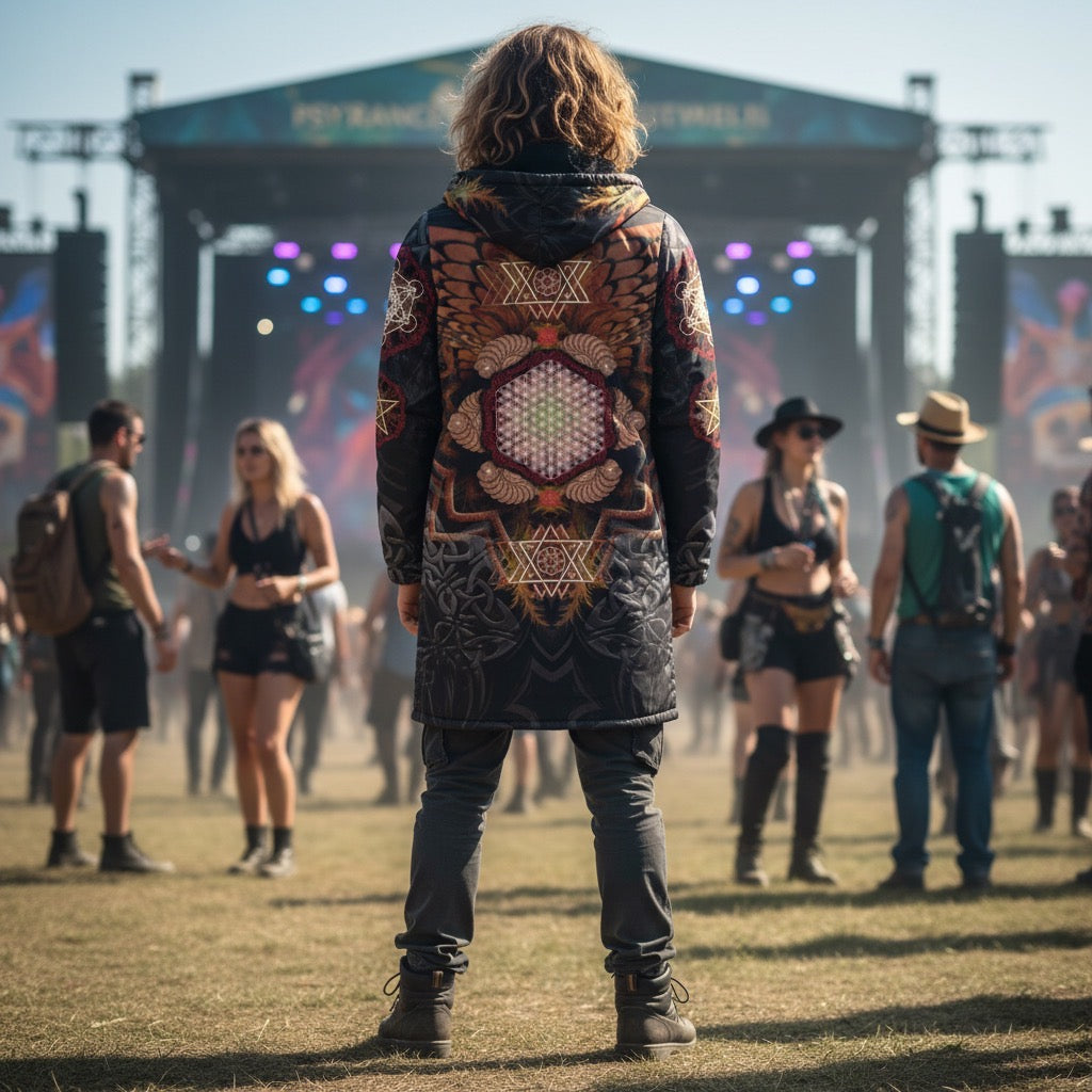 Angel Catcher Orange Men's Festival Cloak