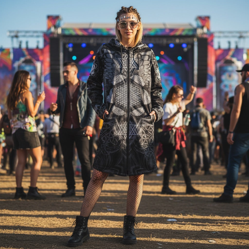 Angel Catcher Grey Festival Women’s Cloak
