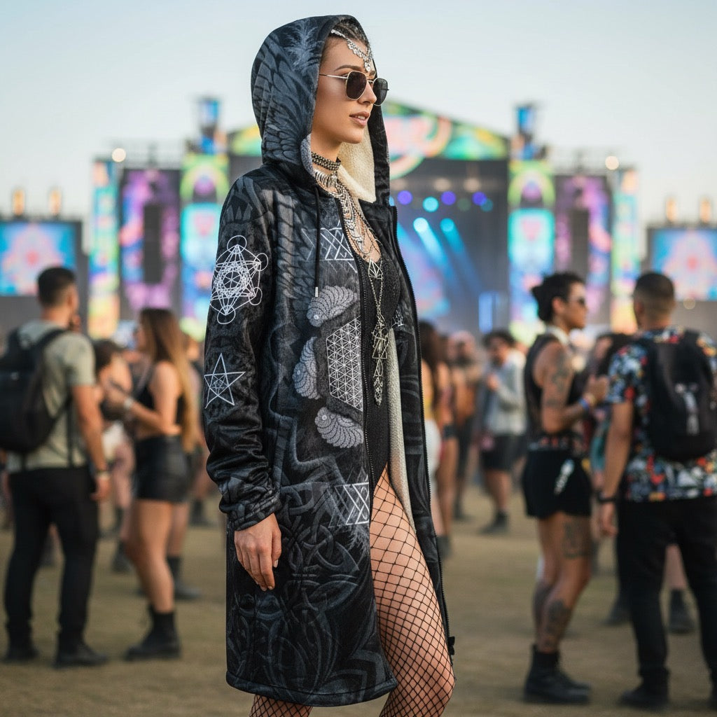Angel Catcher Grey Festival Women’s Cloak