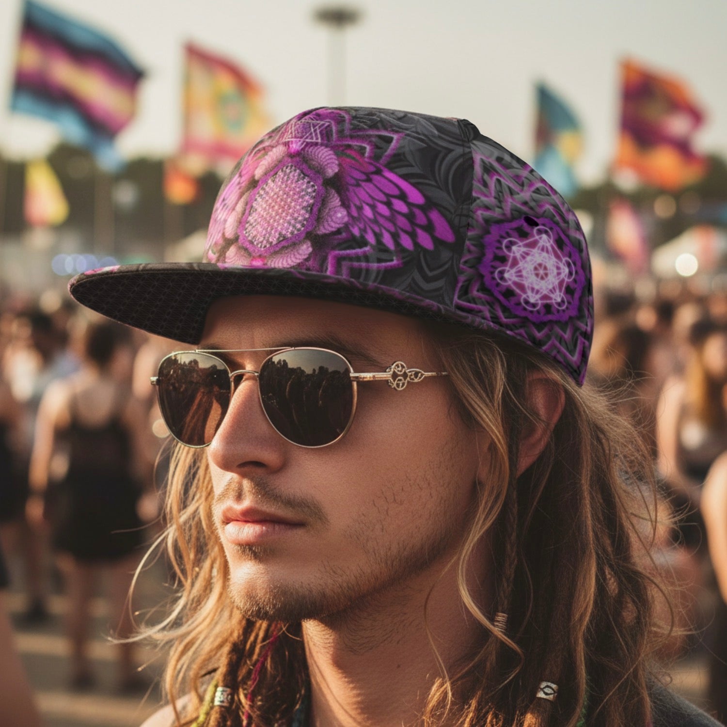 Snapback Hat | Angel Catcher Pink