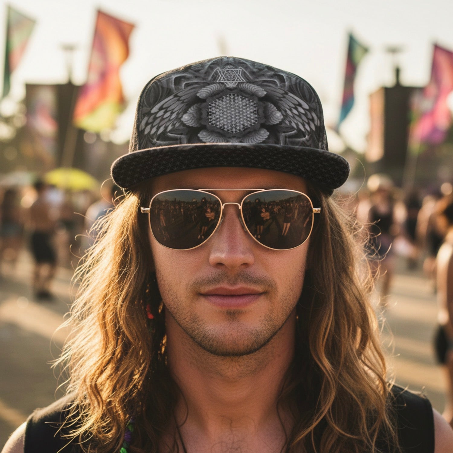 Snapback Hat | Angel Catcher Grey