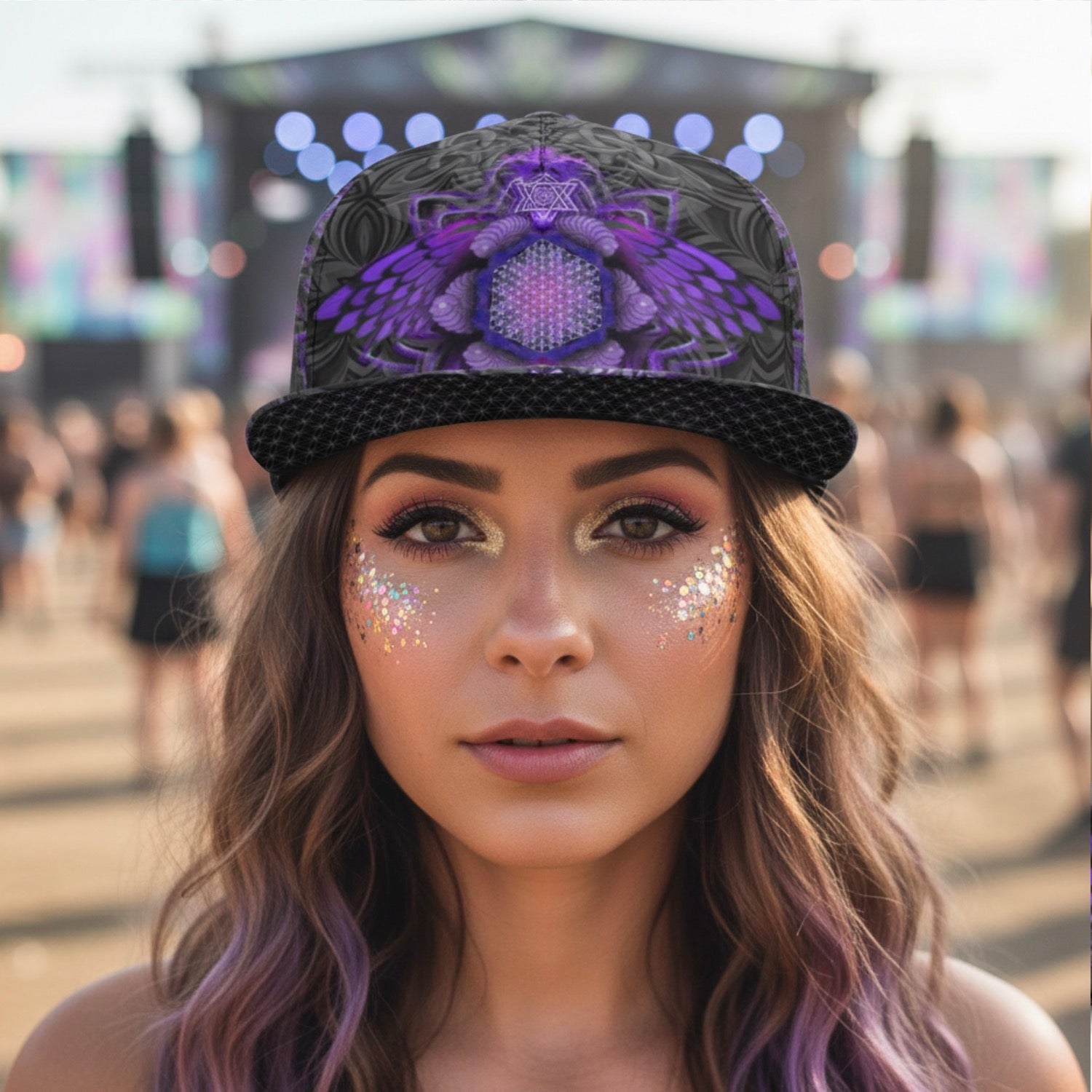 Snapback Hat | Angel Catcher Purple