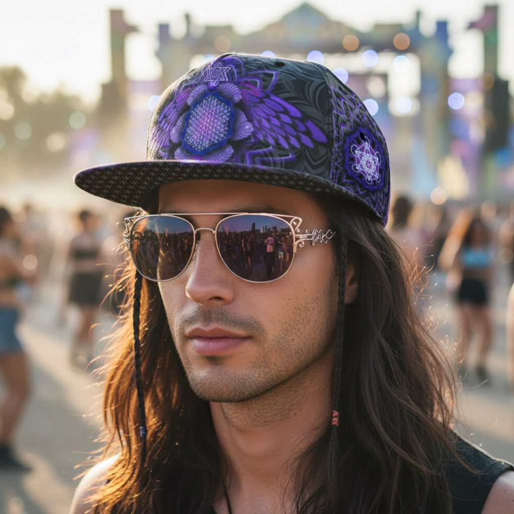 Snapback Hat | Angel Catcher Purple