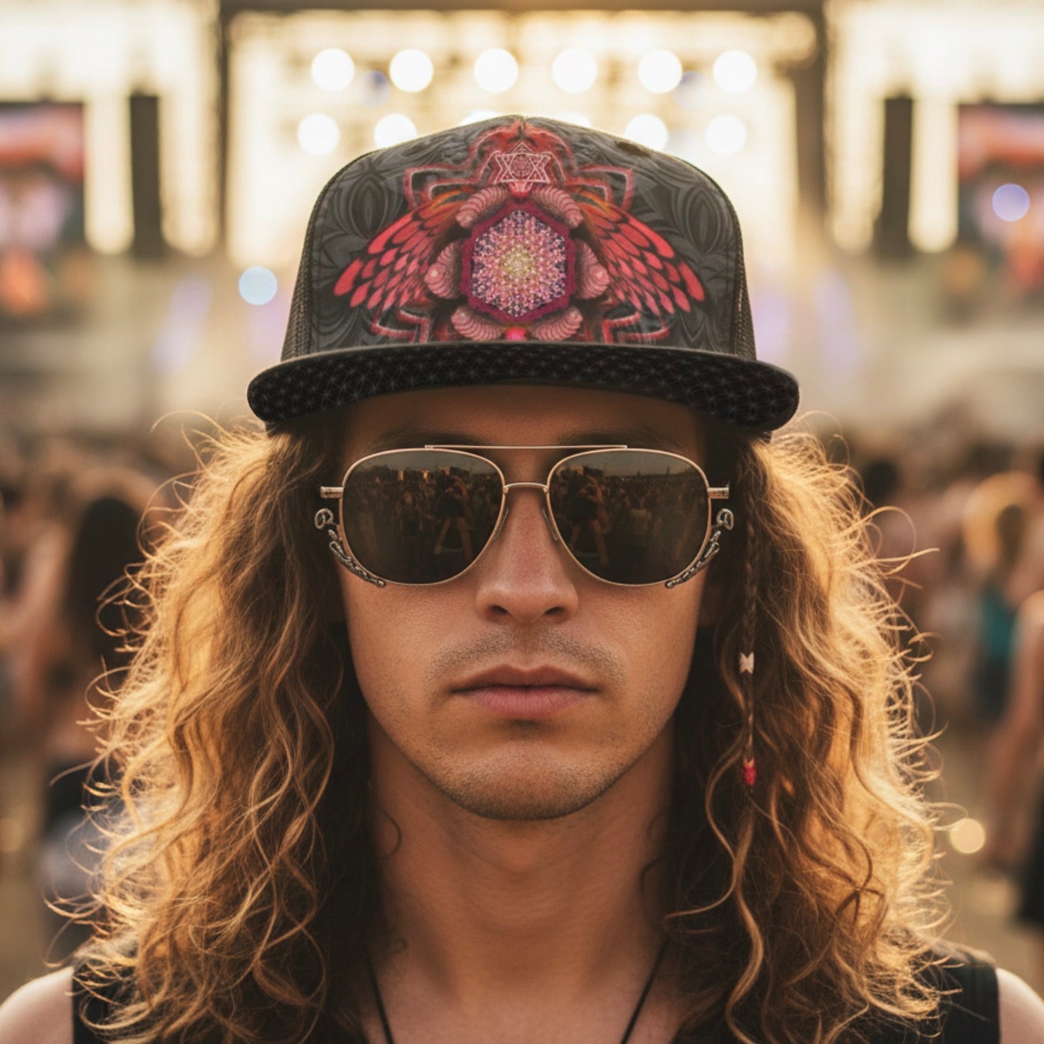 Snapback Hat | Angel Catcher Red