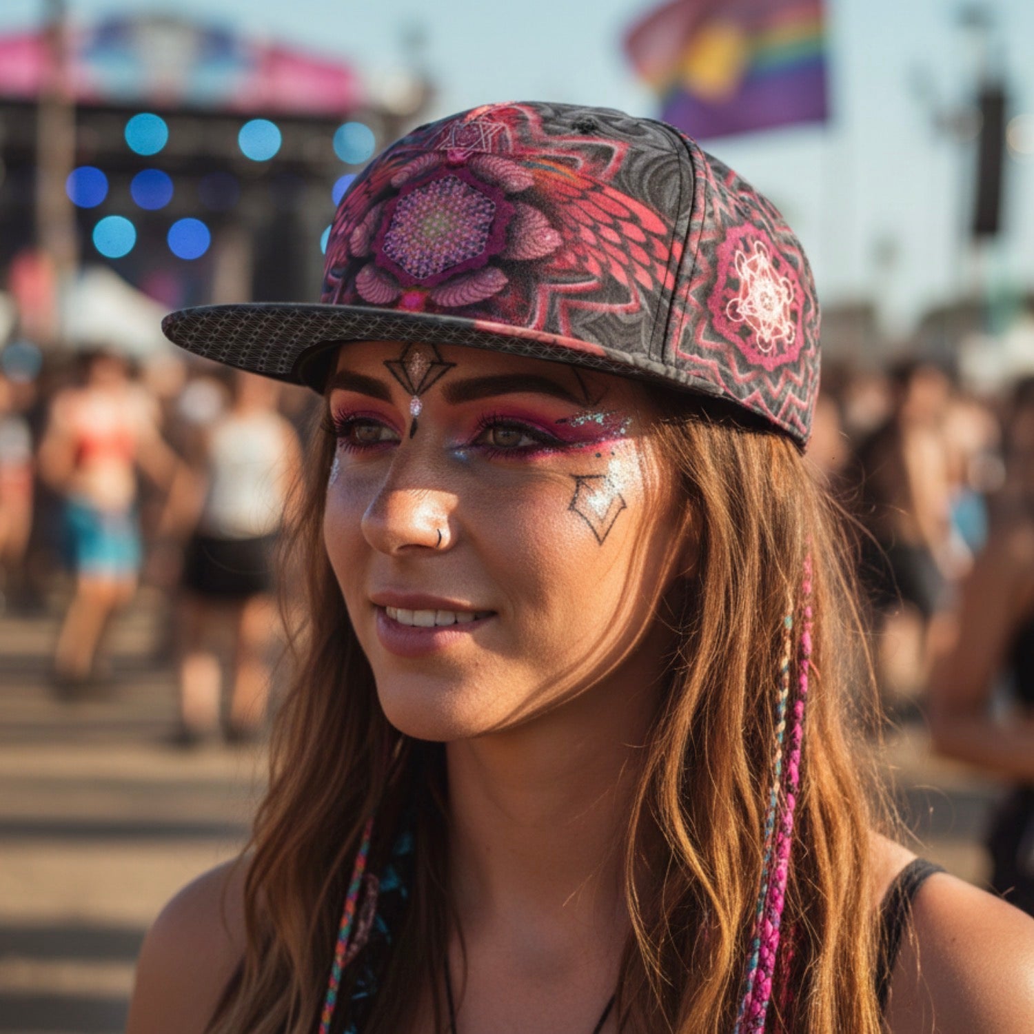 Snapback Hat | Angel Catcher Red