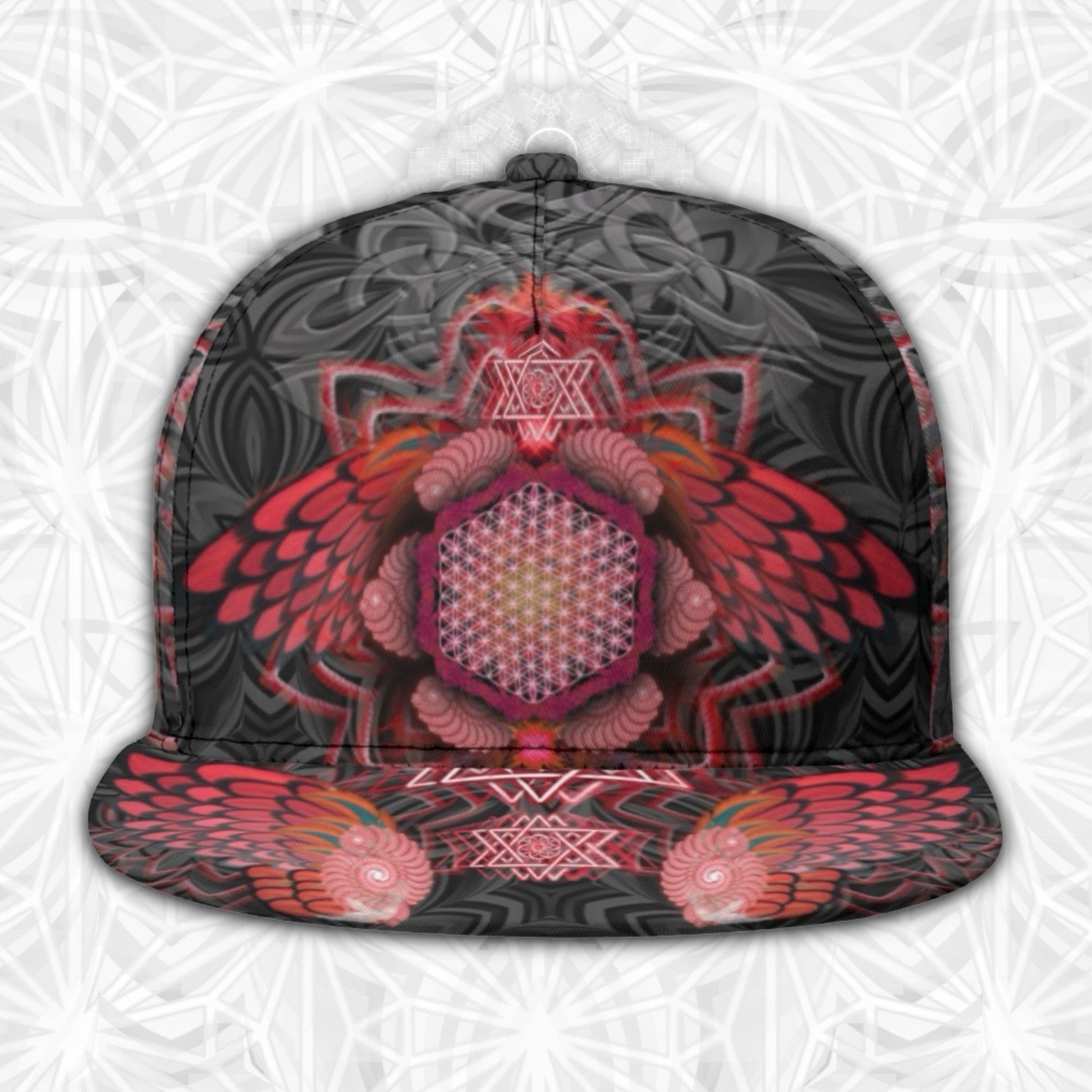 Snapback Hat | Angel Catcher Red