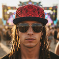 Snapback Hat | Alien Mycelium Red