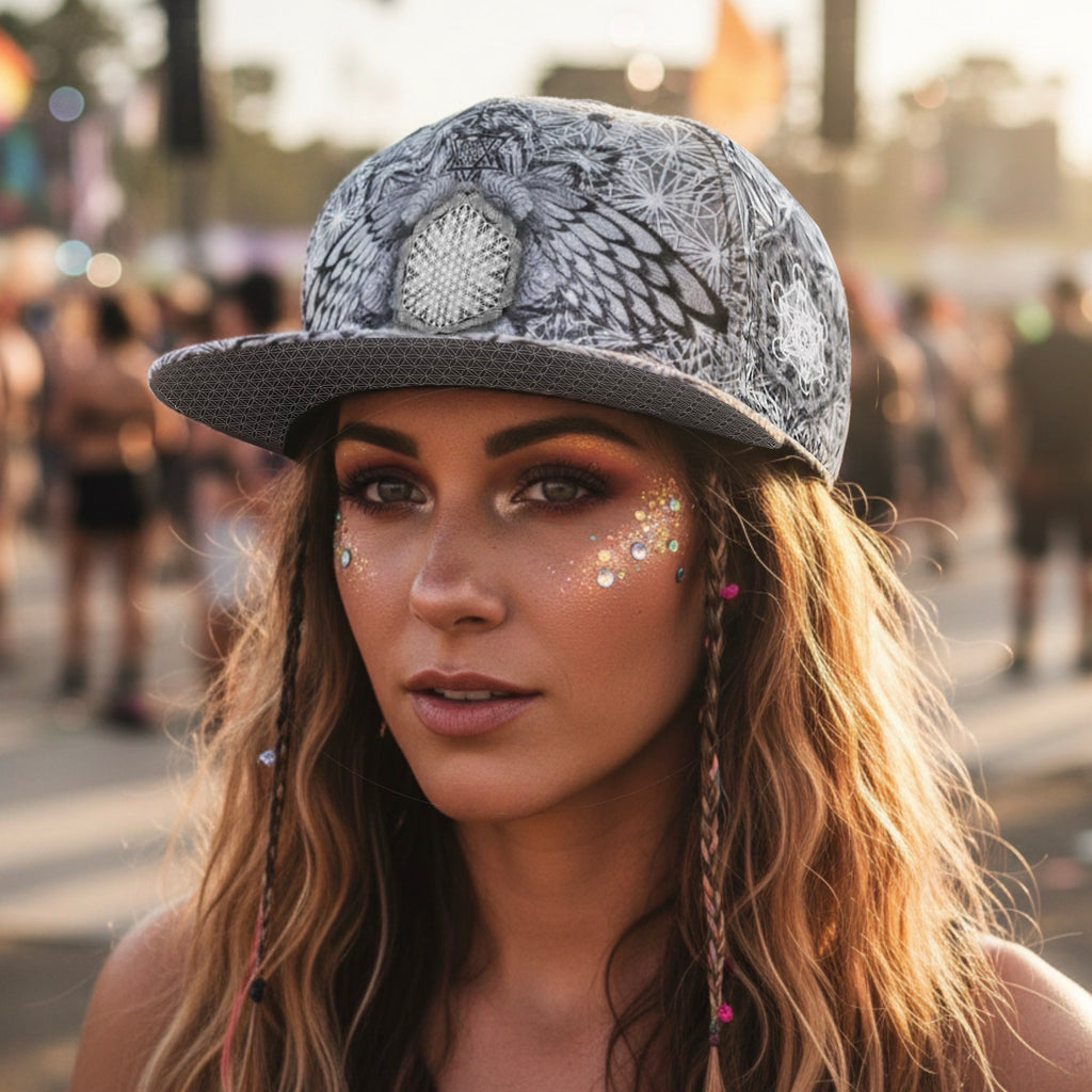 Snapback Hat | Angel Catcher Light Gray