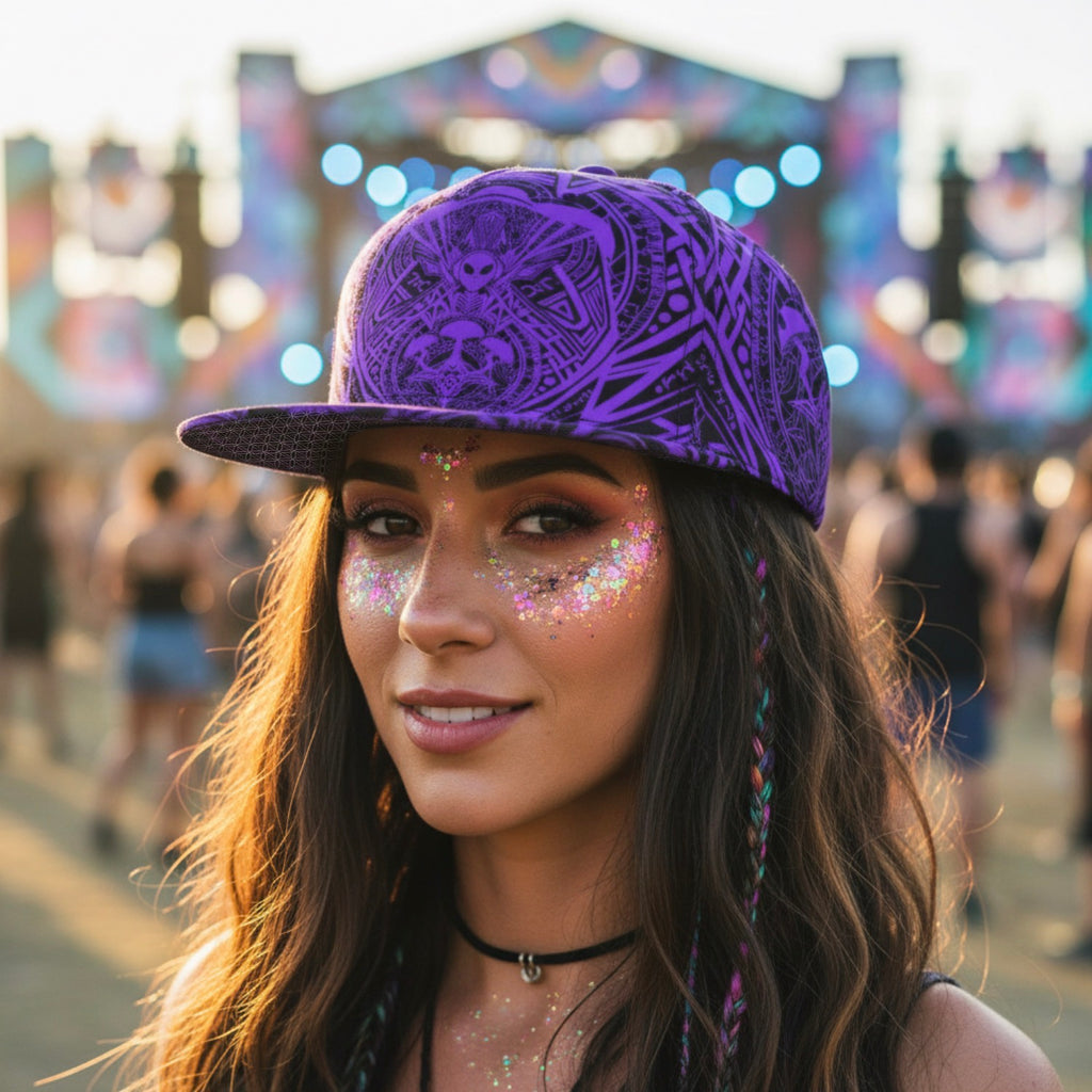 Snapback Hat | Alien Mycelium Purple