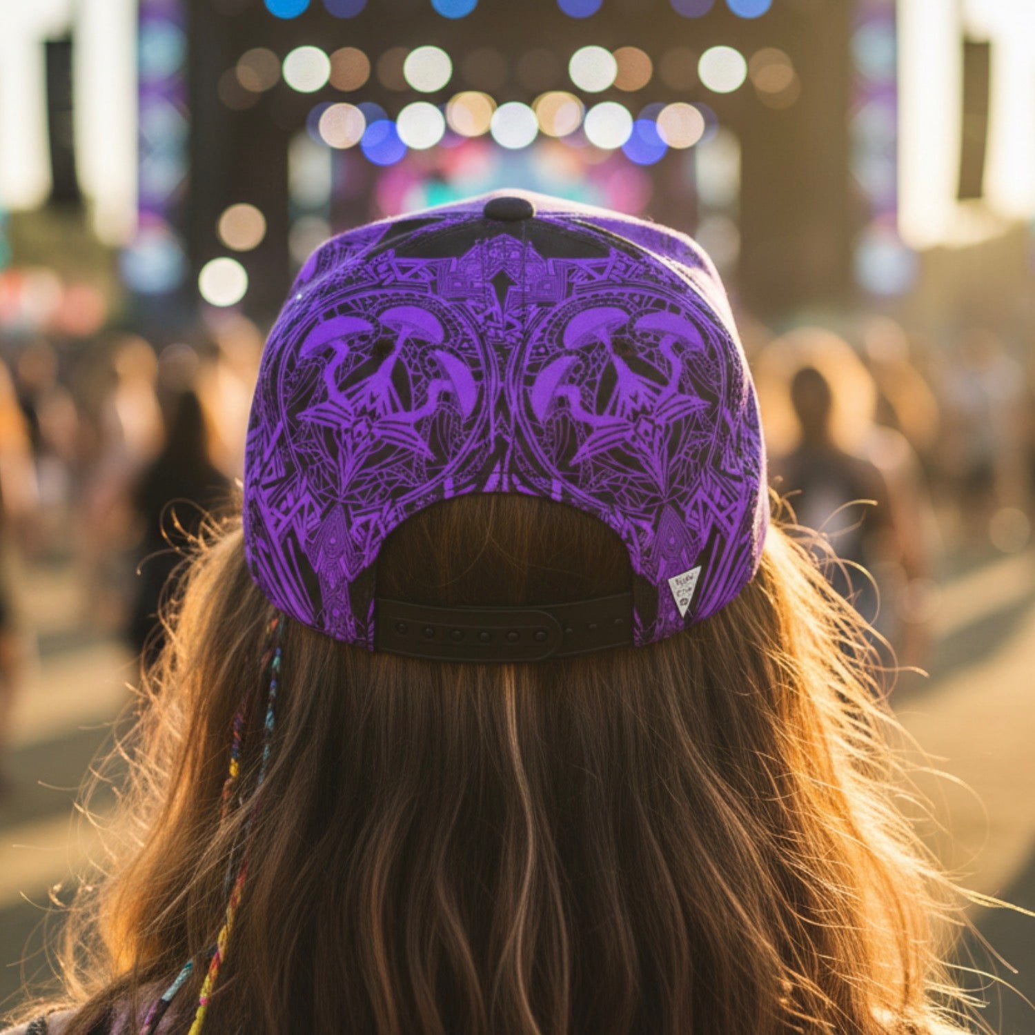 Snapback Hat | Alien Mycelium Purple